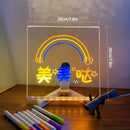 LED Message Board – DIY Acrylic Writing Pad with 7 Pens